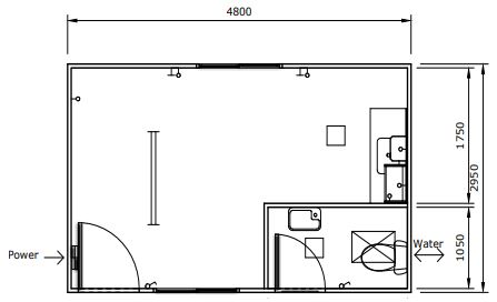 portable lunch room & toilet